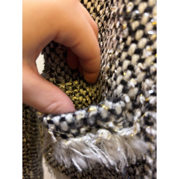 NWT L'agence Tweed Jacket Black & White Size 6 - Picture 5 of 7